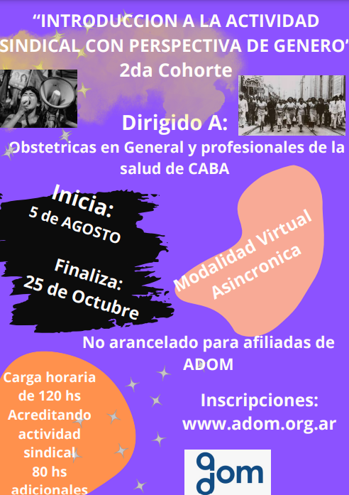 Introducción a la Actividad Sindical con Perspectiva de Género. 2da cohorte